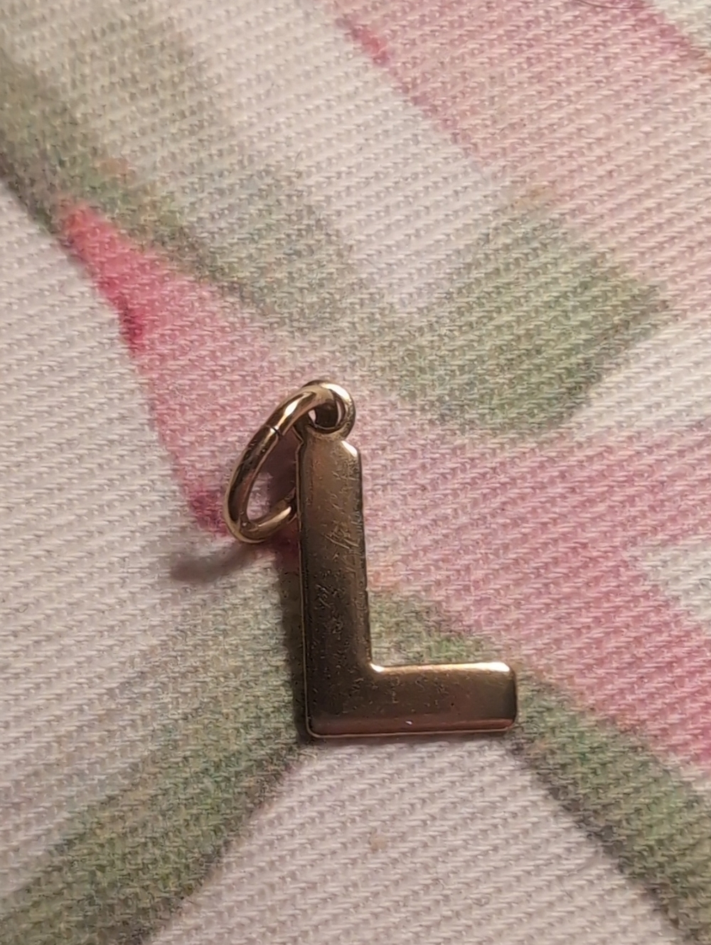 18k Gold L Charm Hart Hagerty Charleston Anthropologie
